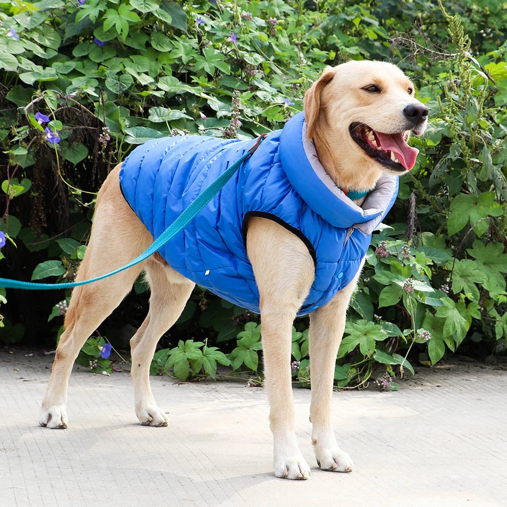 Soft Winter Dog Jacket Clothes Reversible Winter Dogs Vest Coat Thick Pet Clothing Waterproof Outfit for Small Medium Large Dogs