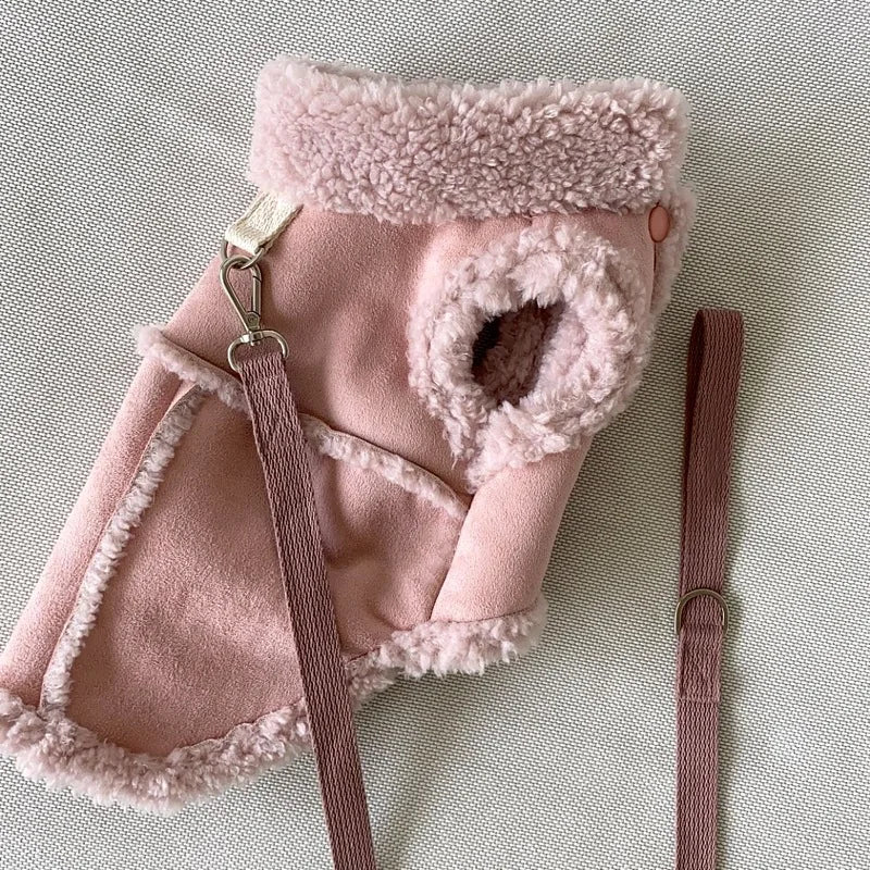 강아지옷 Dog Vests Winter Plush Warm Pet Dog Clothes For Small Medium Dogs Jackets Puppy Clothing Yorkshire Terrier ropa para perros