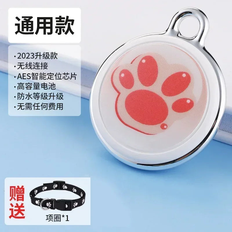 New AirTag Dog Collar Tracker, Anti-Lost GPS Mini Smart Pet Locator, Find My Pet Bluetooth Activity Tracker for Dogs Cats