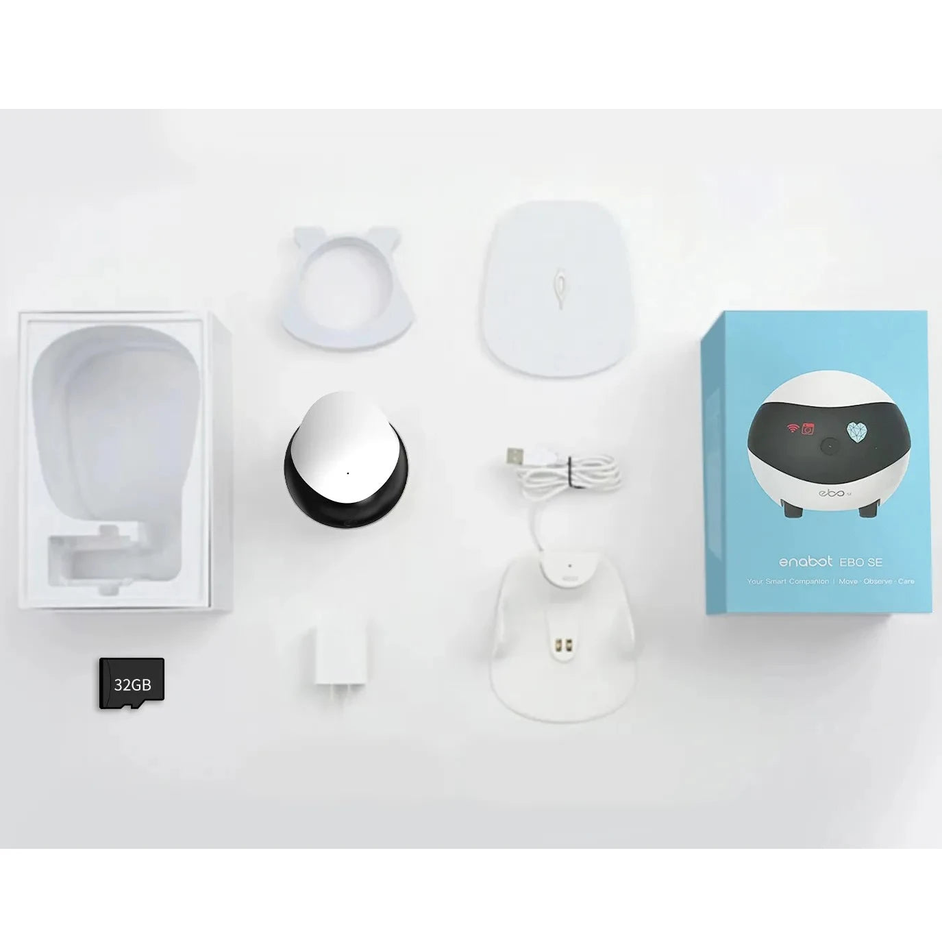 Enabot EBO SE Camera Robot for Dog Cat Baby 1080P Home Security Pet Camera Startlight Night Vision Wireless Remote Control