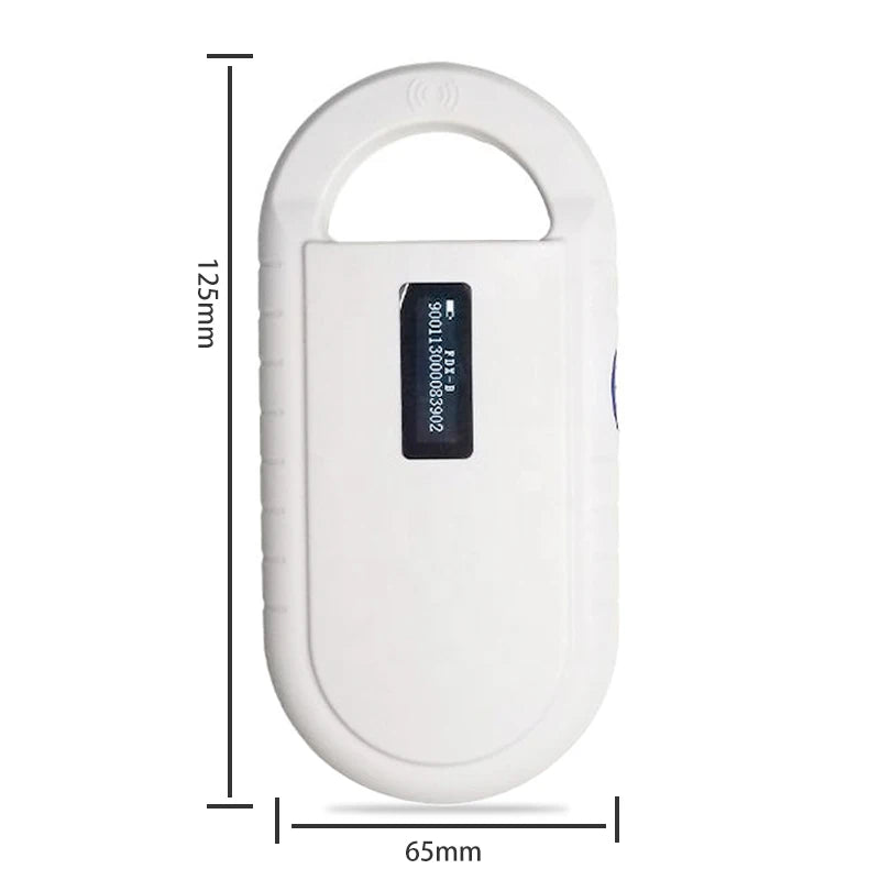 Pet Microchip Scanner Handheld Animal Chip Reader Portable RFID Reader Supports for ISO 11784/11785 FDX-B and ID64 EMID