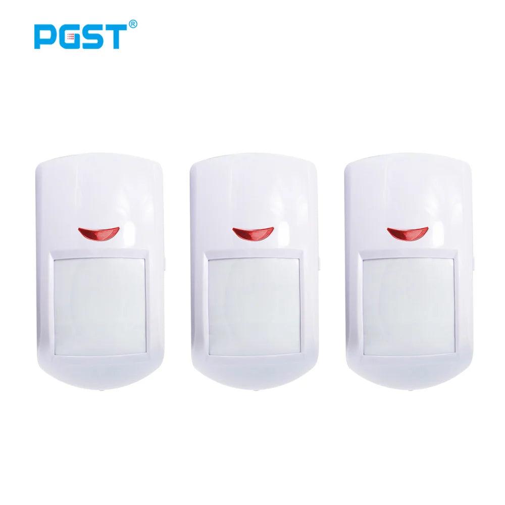 PGST PA96R Pet Immune Motion Detector Infared Wireless PIR Sensor Compatible with RF 433MHz Alarm System Security