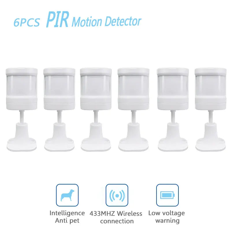 433Mhz Wireless PIR Motion Sensor Infrared Detector For Home Alarm System Intelligent Smart Home Pet Immunity With Battery