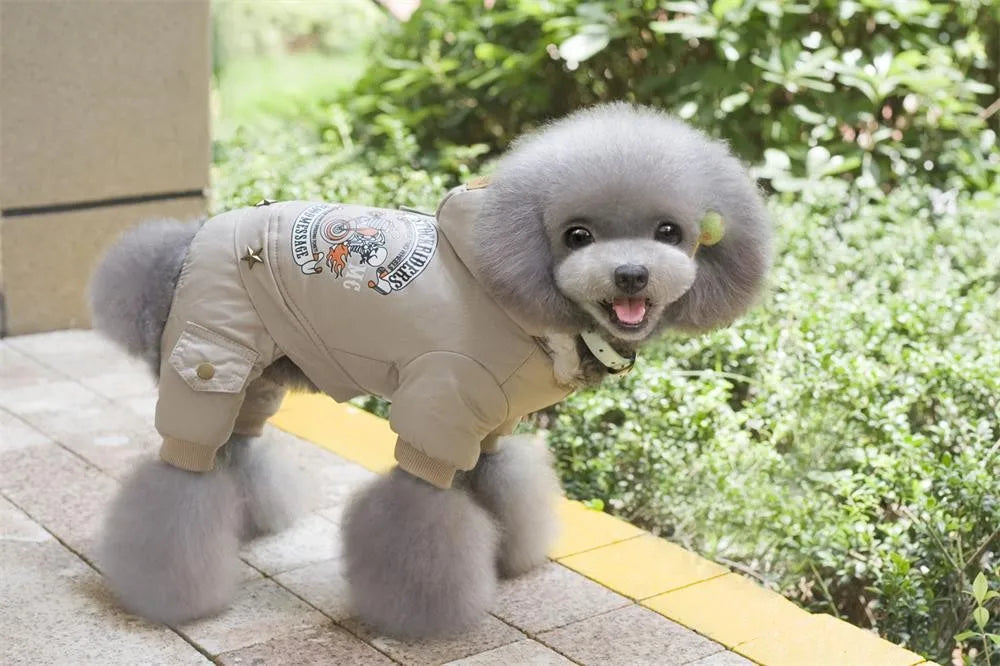 Pet Dog Clothes Winter Warm Dog Jeans Coat Jumpsuit Thicken Pet Clothing For Yorkshire Teddy Dogs Costume Puppy Clothes Jackets