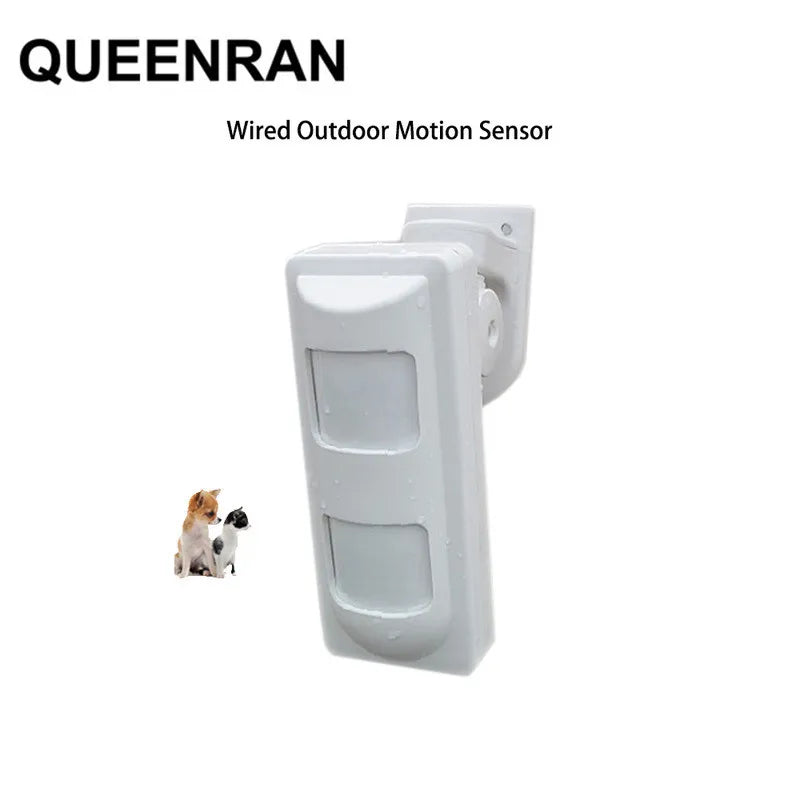 Outdoor Waterproof IP65 Pet Immune Wired Dual MW+PIR Motion Sensor Infrared Passive Detector for Smart Home Security Protection