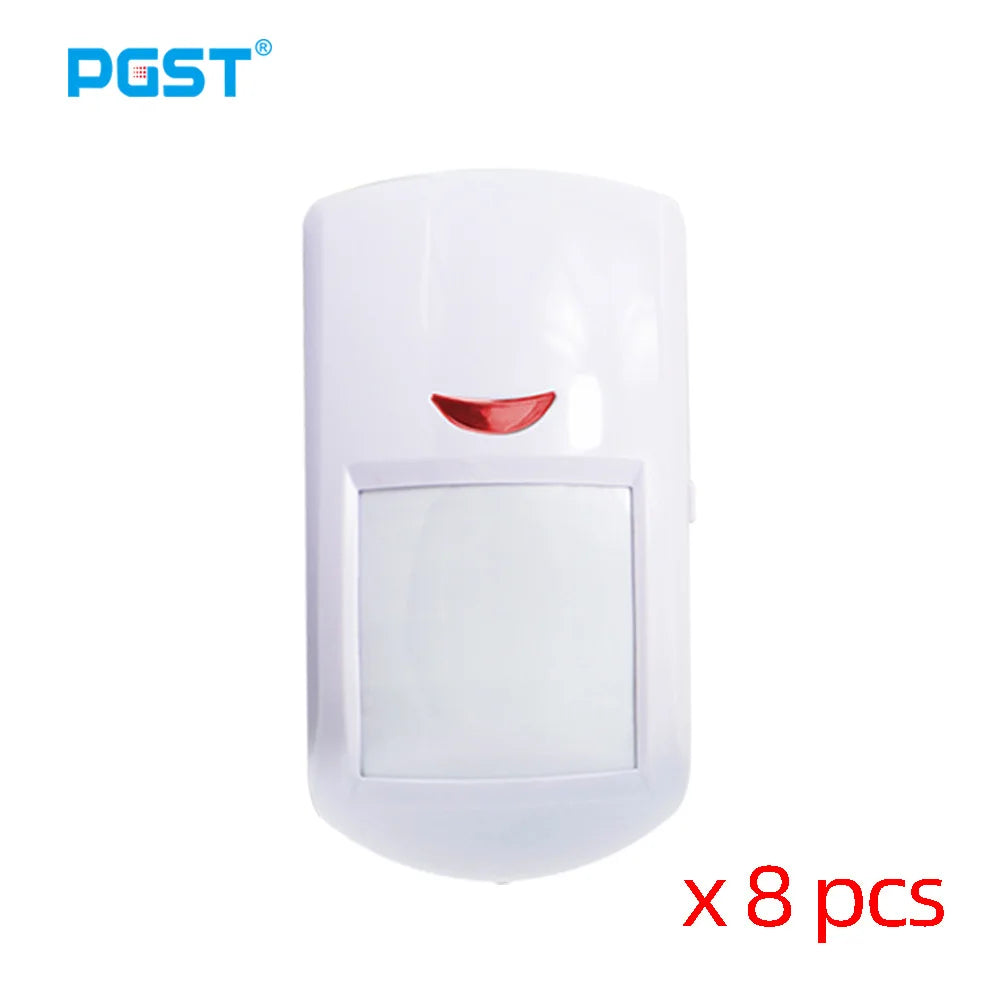 PGST PA96R Pet Immune Motion Detector Infared Wireless PIR Sensor Compatible with RF 433MHz Alarm System Security