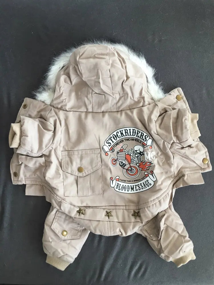 Pet Dog Clothes Winter Warm Dog Jeans Coat Jumpsuit Thicken Pet Clothing For Yorkshire Teddy Dogs Costume Puppy Clothes Jackets