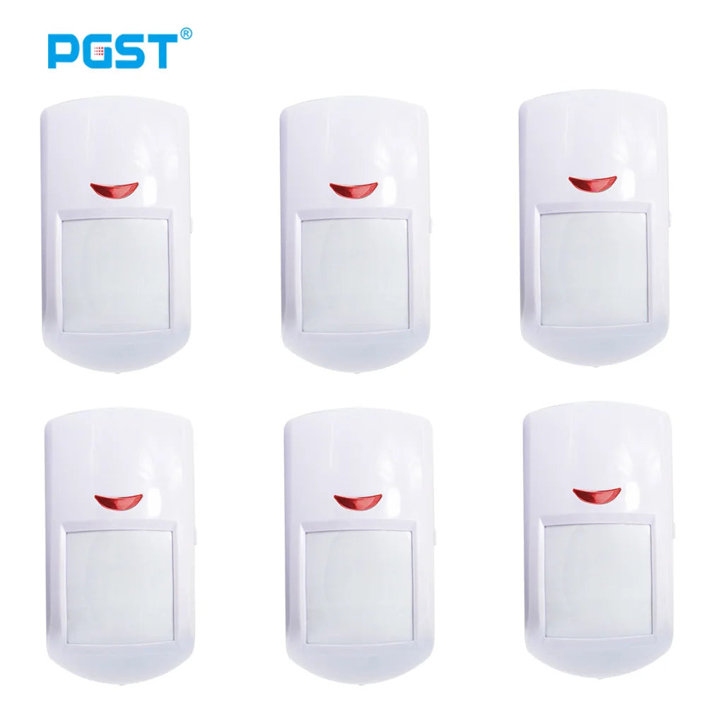 PGST PA96R Pet Immune Motion Detector Infared Wireless PIR Sensor Compatible with RF 433MHz Alarm System Security