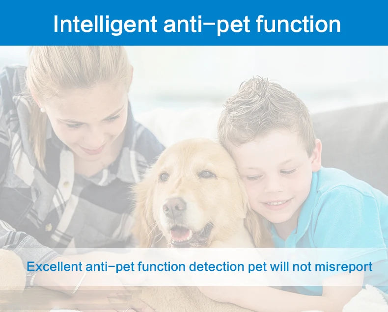 PGST PA96R Pet Immune Motion Detector Infared Wireless PIR Sensor Compatible with RF 433MHz Alarm System Security
