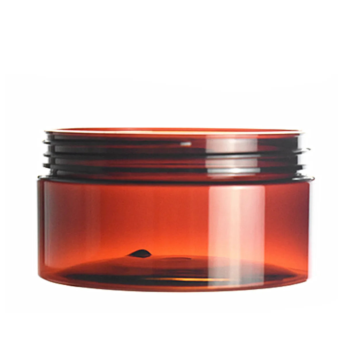 150/200ml/250/300/500g clear/amber plastic round pet jar container with aluminum /plastic cap lid for Cosmetic,food, Packaging,