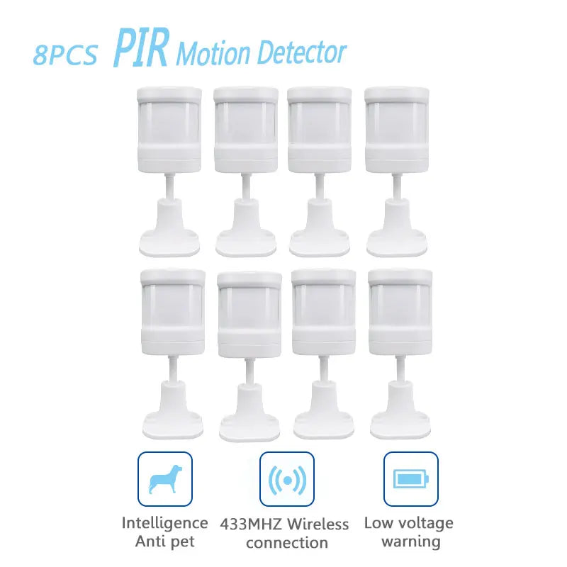 433Mhz Wireless PIR Motion Sensor Infrared Detector For Home Alarm System Intelligent Smart Home Pet Immunity With Battery