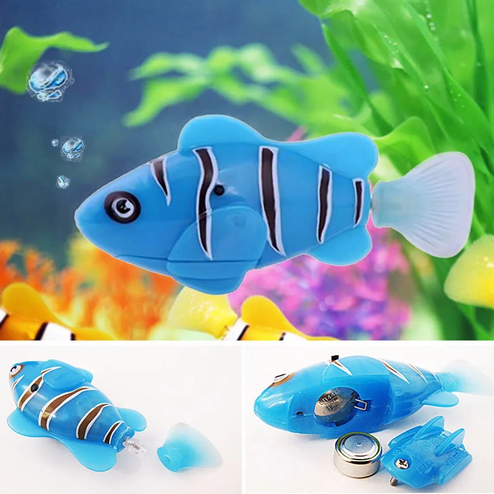 New Funny Swimming Electronic fish Activated Battery Powered Toy  Pet for Fishing Tank Decorating toys