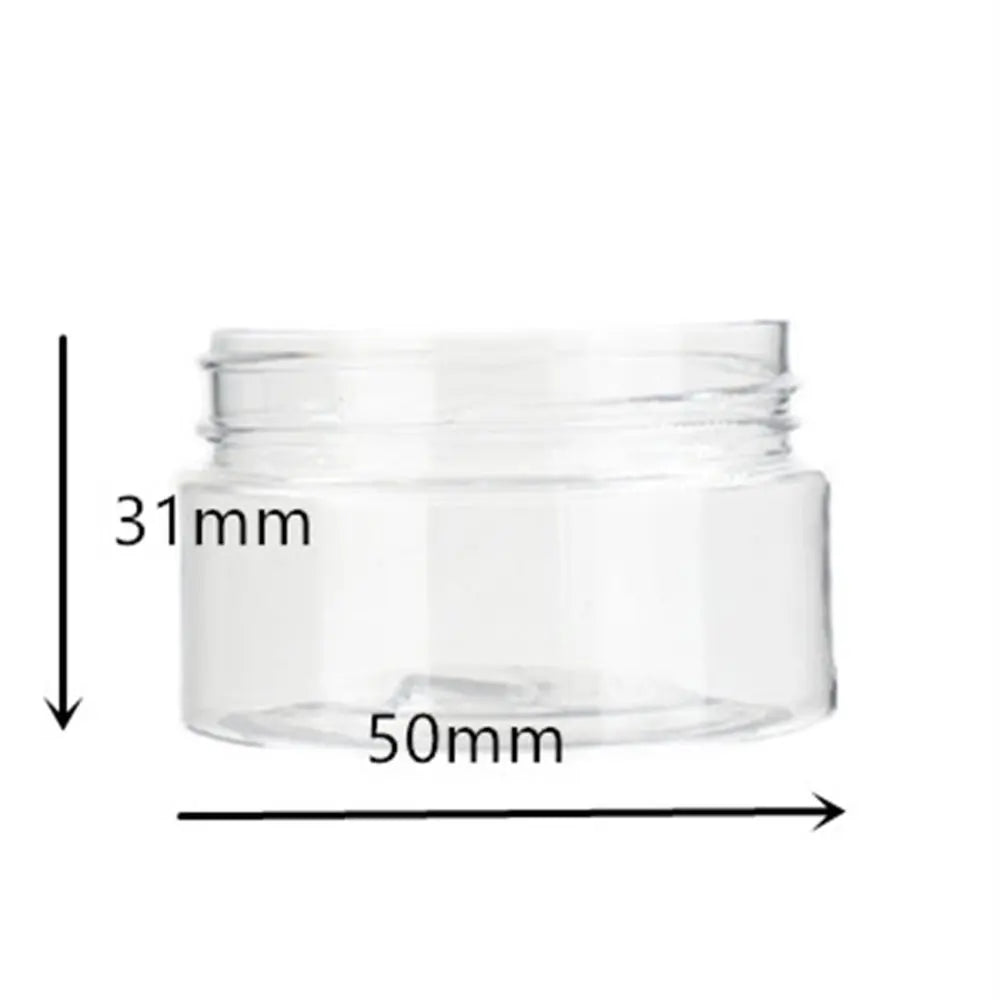 1oz 30ml/50ml/60ml/80g round plastic pet jar with gold aluminium cap ,cream    Storage sample Cosmetic  Packaging,container,pot