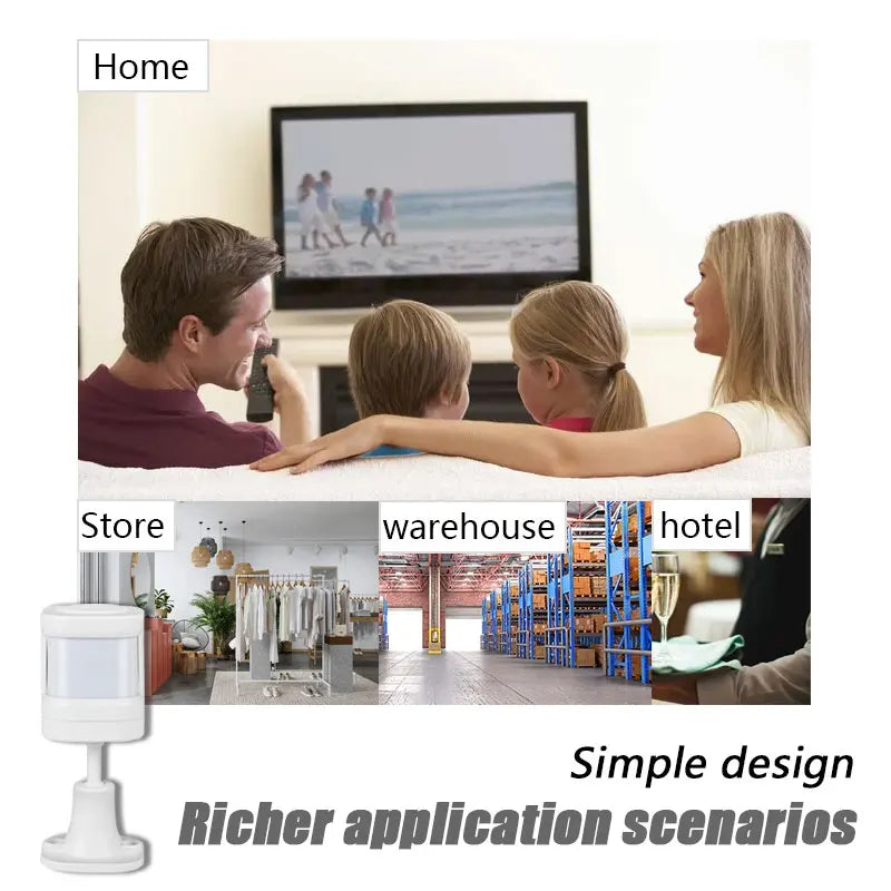 433Mhz Wireless PIR Motion Sensor Infrared Detector For Home Alarm System Intelligent Smart Home Pet Immunity With Battery