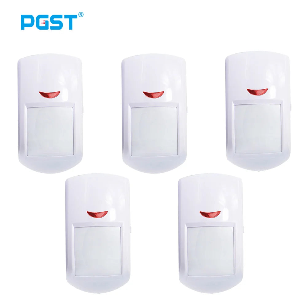 PGST PA96R Pet Immune Motion Detector Infared Wireless PIR Sensor Compatible with RF 433MHz Alarm System Security