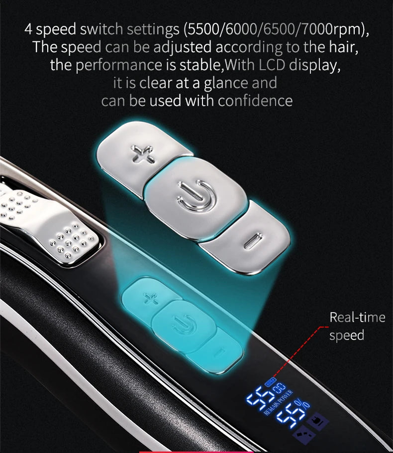 Fenice Electrical Pet Clipper Machine Grooming Kit Rechargeable Pet Cat Dog Hair Trimmer Shaver Set Animals Hair Cutting