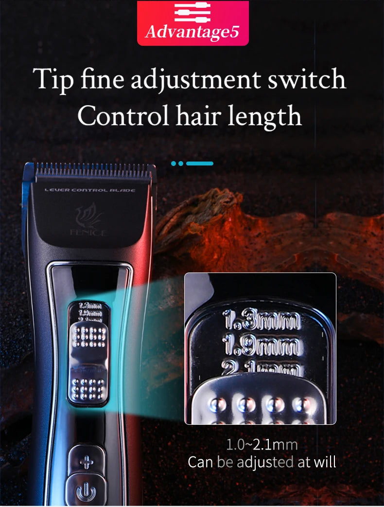 Fenice Electrical Pet Clipper Machine Grooming Kit Rechargeable Pet Cat Dog Hair Trimmer Shaver Set Animals Hair Cutting