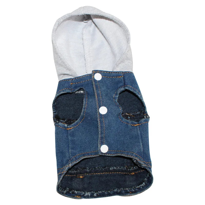 XS-2XL Denim Dog Clothes Cowboy Pet Dog Coat Puppy Clothing For Small Dogs Jeans Jacket Dog Vest Coat Puppy Outfits Cat Clothes