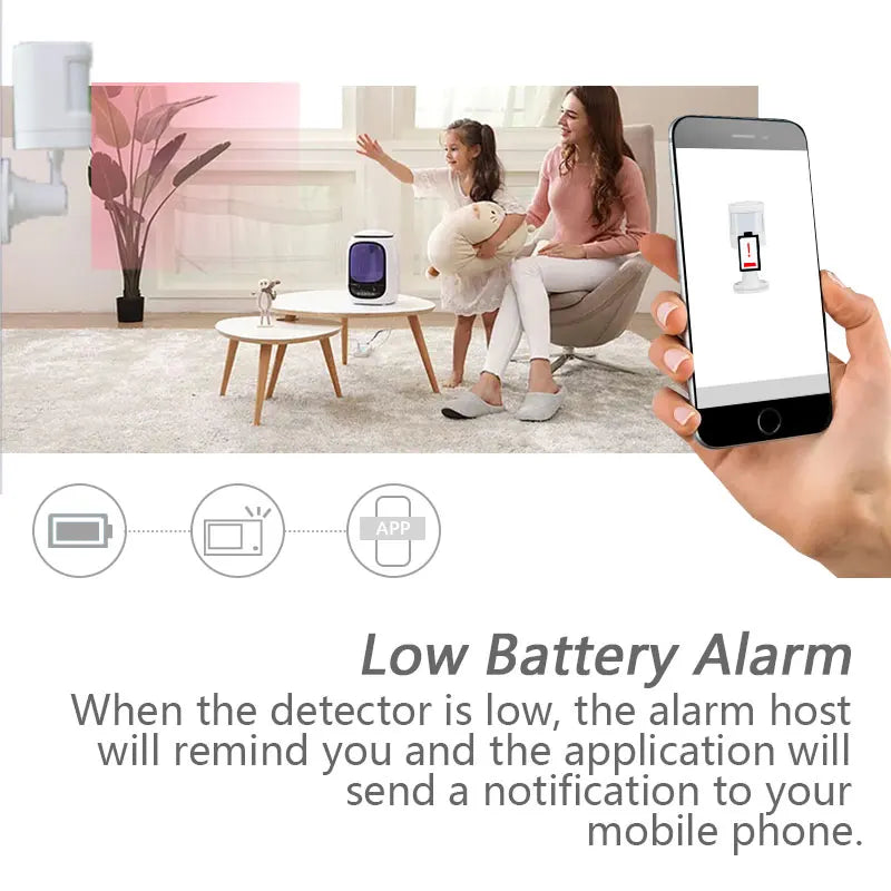 433Mhz Wireless PIR Motion Sensor Infrared Detector For Home Alarm System Intelligent Smart Home Pet Immunity With Battery
