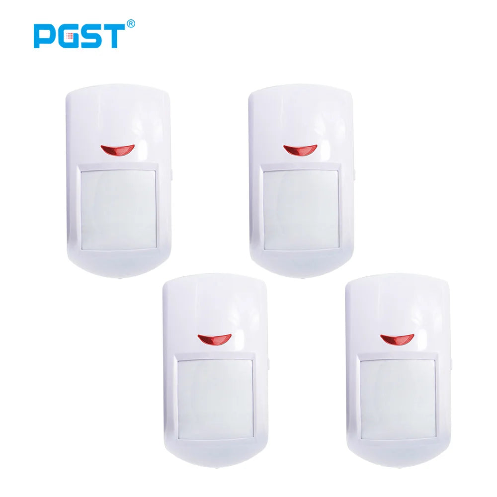 PGST PA96R Pet Immune Motion Detector Infared Wireless PIR Sensor Compatible with RF 433MHz Alarm System Security
