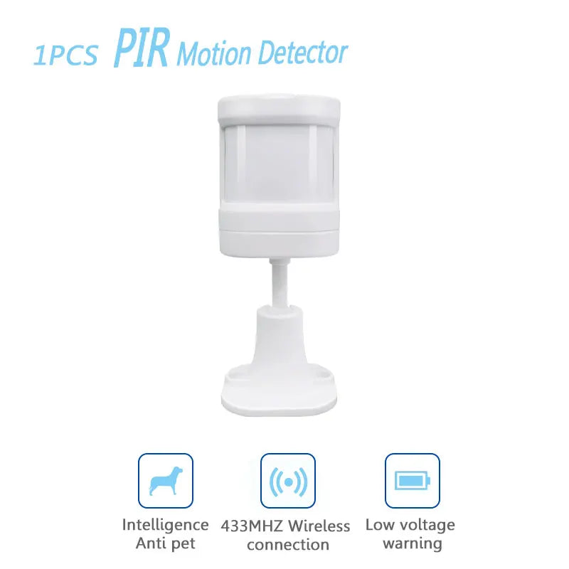 433Mhz Wireless PIR Motion Sensor Infrared Detector For Home Alarm System Intelligent Smart Home Pet Immunity With Battery