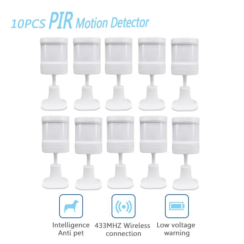 433Mhz Wireless PIR Motion Sensor Infrared Detector For Home Alarm System Intelligent Smart Home Pet Immunity With Battery