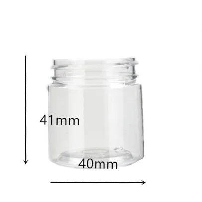 1oz 30ml/50ml/60ml/80g round plastic pet jar with gold aluminium cap ,cream    Storage sample Cosmetic  Packaging,container,pot