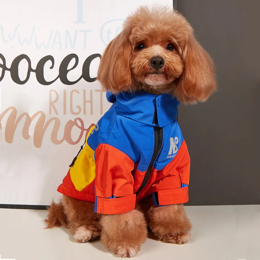 Waterproof Big Dog Clothes Winter Warm Pet Raincoat For Medium Large Dog Fashion Cool Dog Jacket French Bulldog Chihuahua Outfit