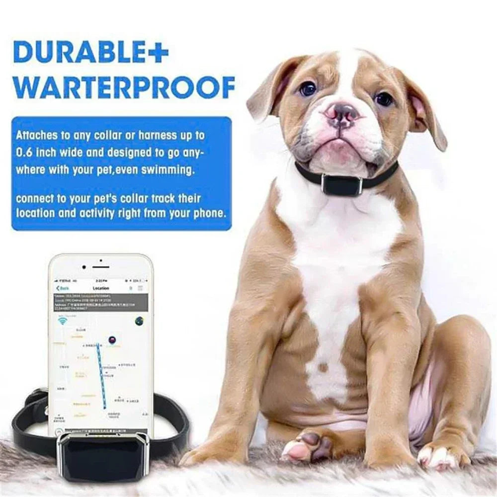 Smart GPS Pet Tracker Collar Real-Time Tracking 5m Accuracy IP67 Waterproof 10-Day Battery Geofence Alerts Dogs Cats Positioning