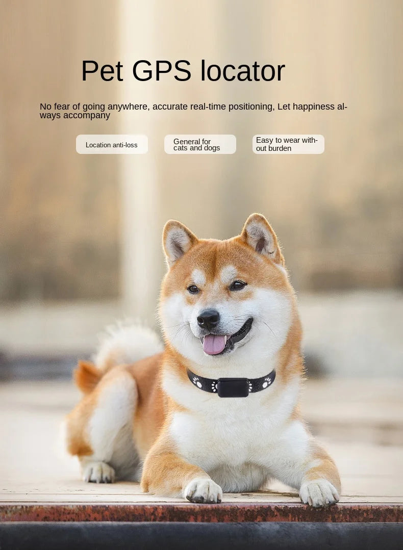 Waterproof Pet GPS Tracker, Location Adjustable Collar, Real-Time Call, Remote Control GPS Locator for Cats and Dogs, GSM, AGPS,