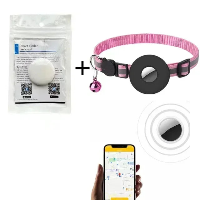 Bluetooth Cat Dog Pet Anti-lost Tracker Pet GPS Tracker Smart Locator Dog Brand Pet Detection Wearable Tracker Reflective Collar