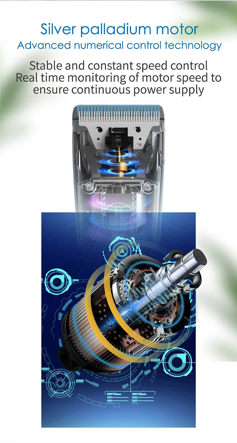 Fenice Electrical Pet Clipper Machine Dog Hair Clippers Grooming Animals Haircut Trimmer Shaver Set Pets Cordless Rechargeable
