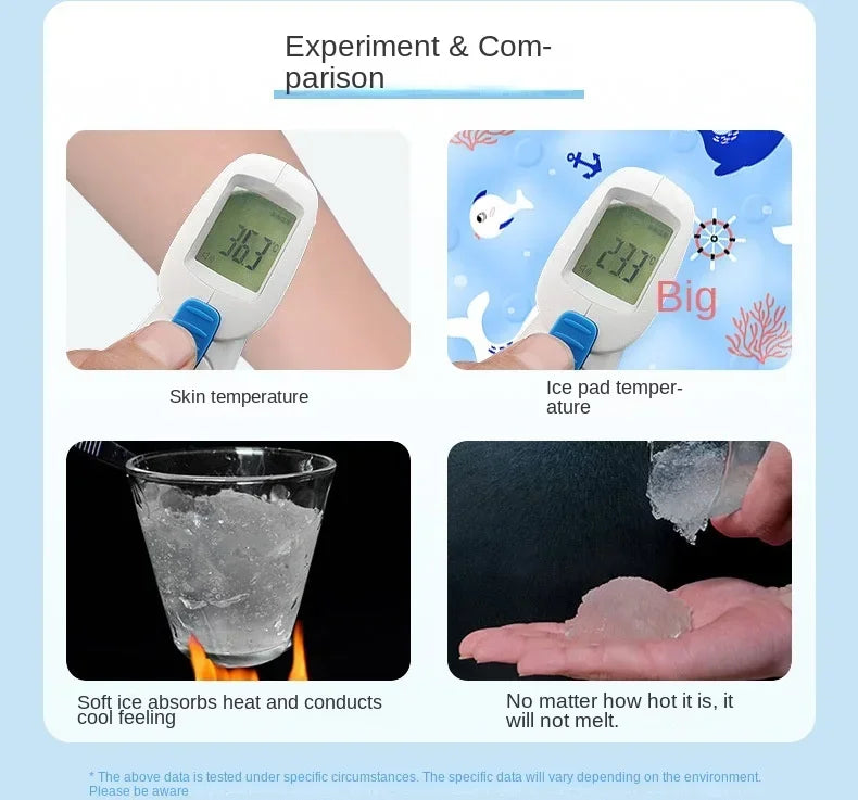 Cooling Pad Ice Mat Summer Pet Dry Ice Crystal Powder Water Injection Dog Cat Cool Mat