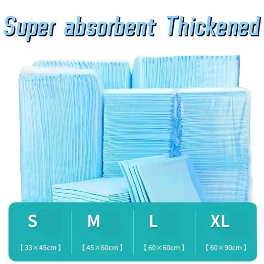 100PCS Thickened Absorbent Dog Puppy Training Pads Pet Disposable Diapers Cat Dog Pee Pads Leak-Proof Pet Urine Mat Quick Dry