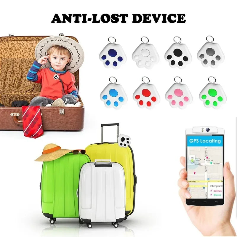 Mini Pet Anti-lost Smart GPS Tracker Key Kids Bag Finder Dog Cat Pet for IOS/ Android Locator Bluetooth Tracker Device Reminder