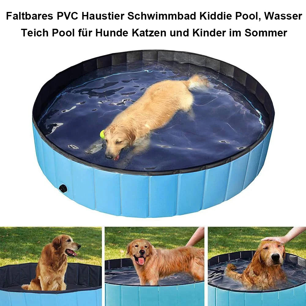 160*30cm/120*30cm/ 80*20cm Pet Pool Swimming Pool Foldable Dog Bath Portable Pet Pool With Drain valve Outdoor Dog Bathing Tub