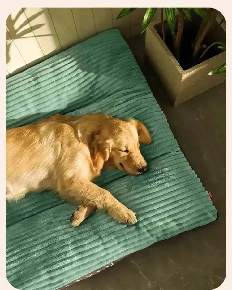 Dog Bed Washable Kennel four seasons Pet Large Sofa Plus Corduroy Thick Deep Sleep Cushion Puppy Mat for Small To Large Dogs