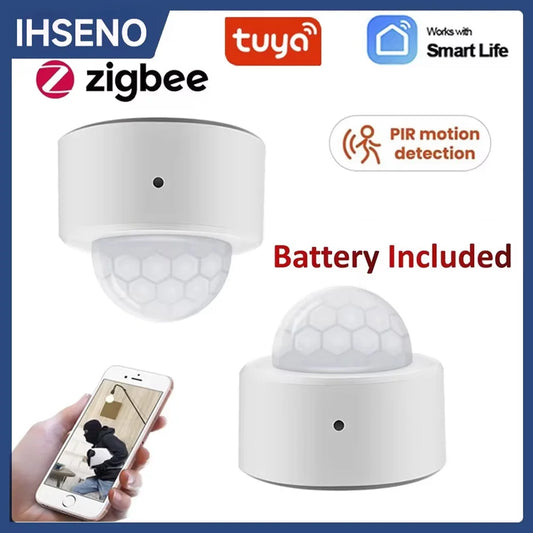 Tuya Zigbee3.0 PIR Motion Sensor Human Body Movement Wireless Infrared Detector  Work With Alexa Google Home Assistant Z2mqtt