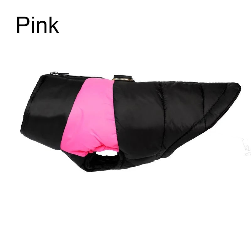 Waterproof Pet Dog Puppy Vest Jacket Winter Warm Dog Clothes Waterproof Pet Vest Zipper Jacket Coat For Small Medium Large Dogs