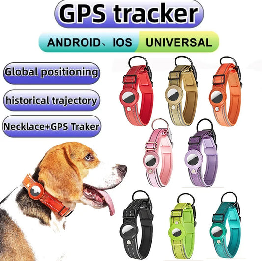 GPS Tracker for Dogs or Cat Worldwide Real-Time Waterproof Tracking Pet Collar Anti-Lost Device  iOS Android APP  Find Tag GPS