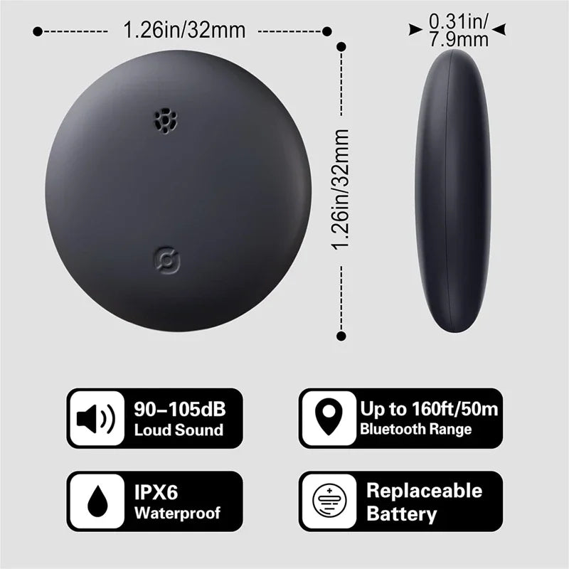 Xiaomi Mini Air Tag Bluetooth GPS Pet Trackers Work With Apple Find My Global Positioning Smart Tracker For Apple iOS System
