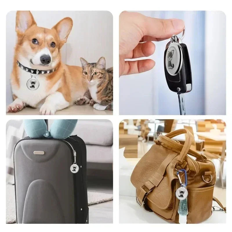 New AirTag Dog Collar Tracker, Anti-Lost GPS Mini Smart Pet Locator, Find My Pet Bluetooth Activity Tracker for Dogs Cats