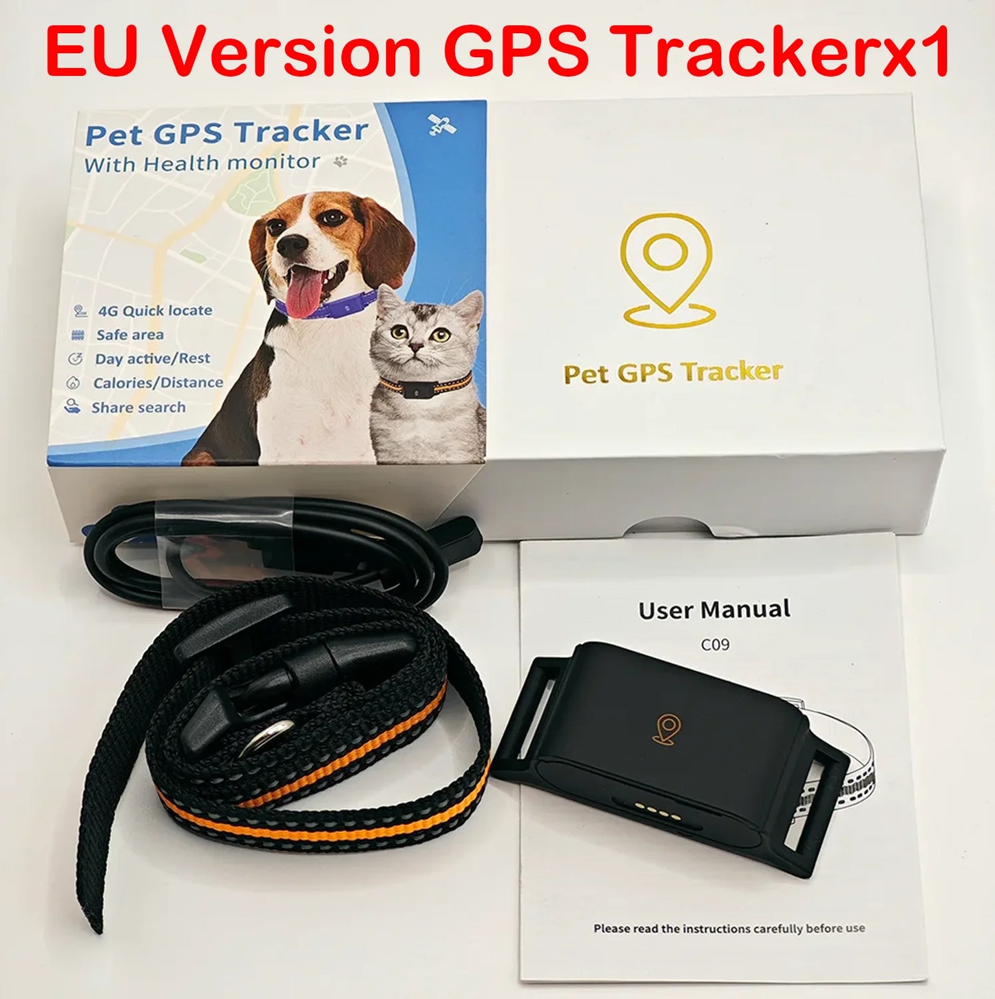 VerdantTrace IP67 Waterproof 4G GPS Animal Tracker Collar Anti-Lost Real Time Tracking Dog Cat Locator Pet Fashion Neck Collar