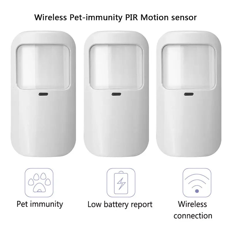 433MHz Wireless Pet-immunity PIR Motion Sensor Detector 15kg Pet Immune EV1527 Code Smart Home Security Host Alarm Accessories