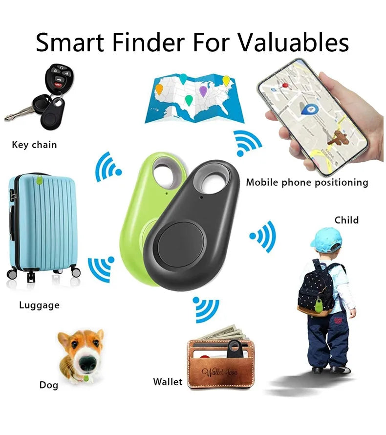 Smart Bluetooth GPS Tracker, Key Locator, Pet Anti-Lost Sensor Device, With Bluetooth, For Kids, Wallets, Luggage, Suitcases