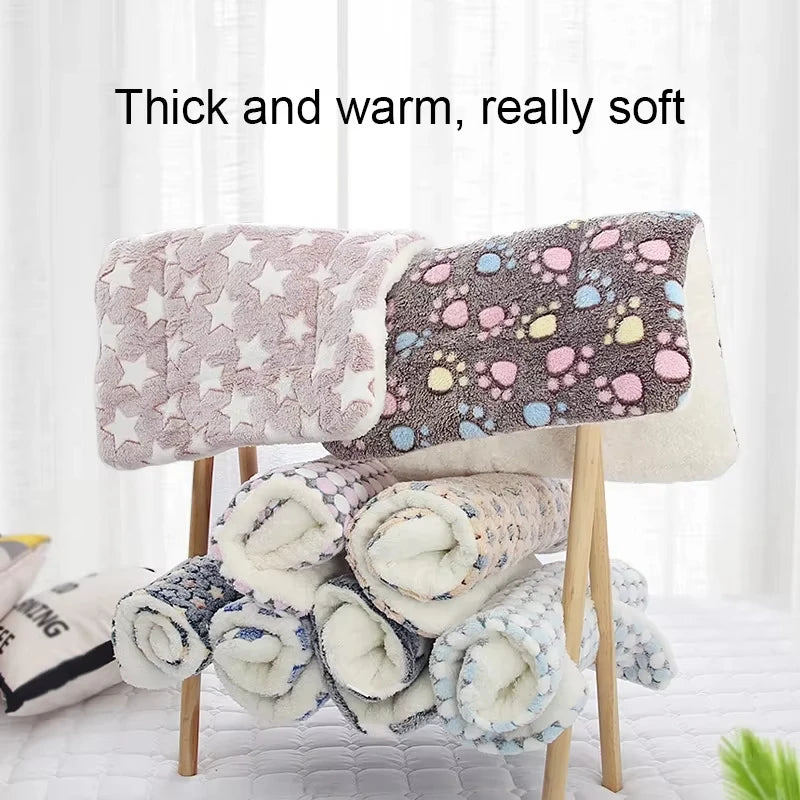 KEMORELA Flannel Pet Sleeping Mat Dog Bed Cat Litter Puppy Bed Dog SofaMattress Cushion for Small Large Dog Blanket Pet Supplies