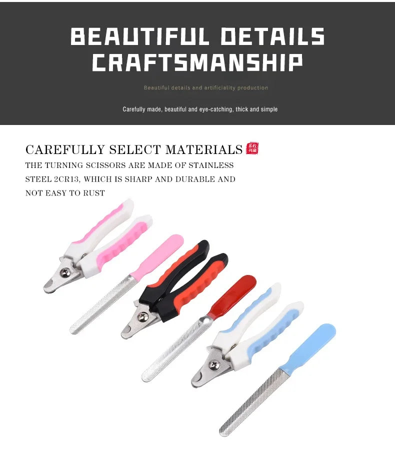 Dog Nail Clipper Scissors Kitten Nail Toe Claw Clippers Trimmer Grooming Tools General Pet Supplies Animals Paw Care Tool Kits