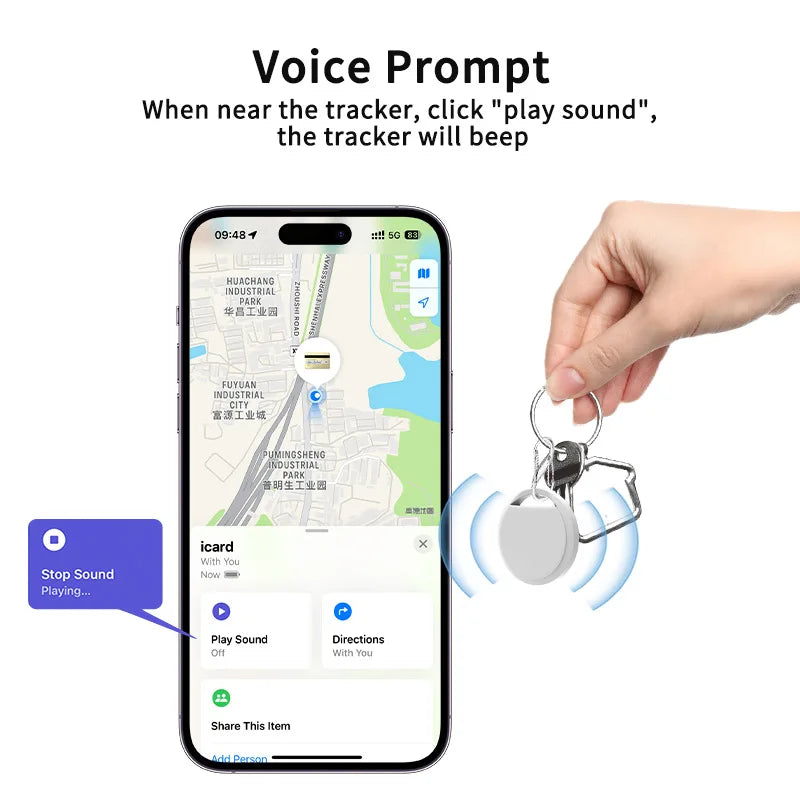 Find My AirTag GPS Tracker Compatible Bluetooth Pet Tracker Smart Anti-Lost Locator For Apple Devices Pet Safety Equipment