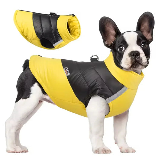 Warm Waterproof Cotton Winter Dog Jacket Vest for Small to Large Dogs Puppy French Bulldog Chihuahua York Pet Costume