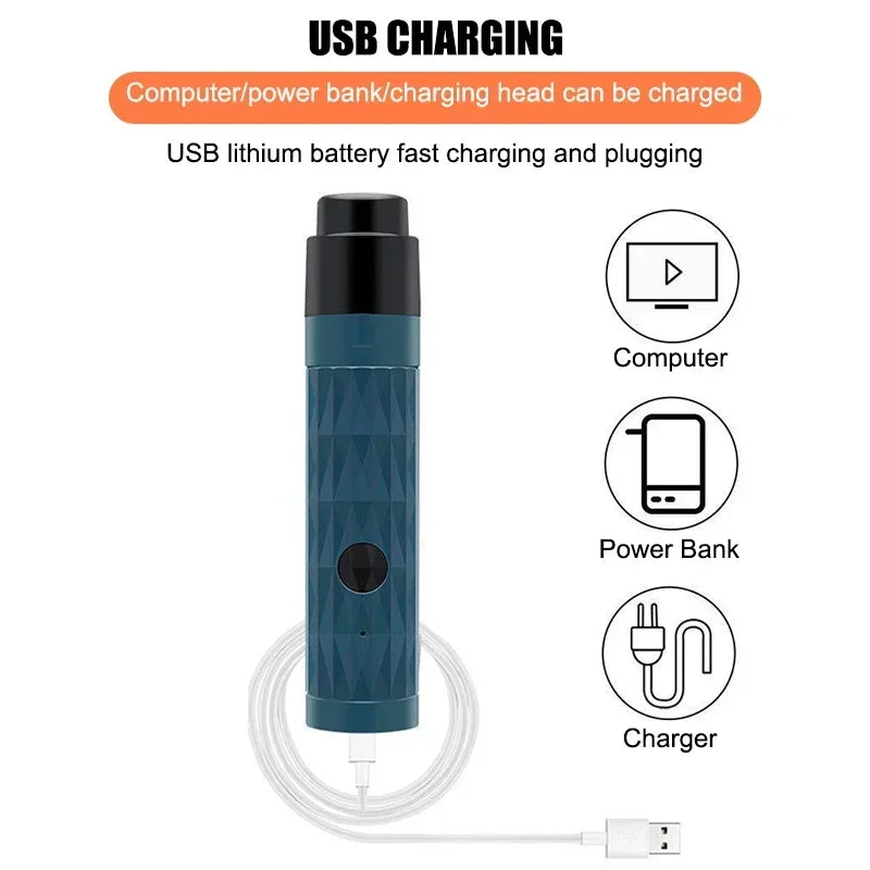 Rechargeable Dog Nail Grinder with Light 2-Speed Pet Nail Trimmers for Large Dogs Electric Cat Nail Clippers Pet Supplies